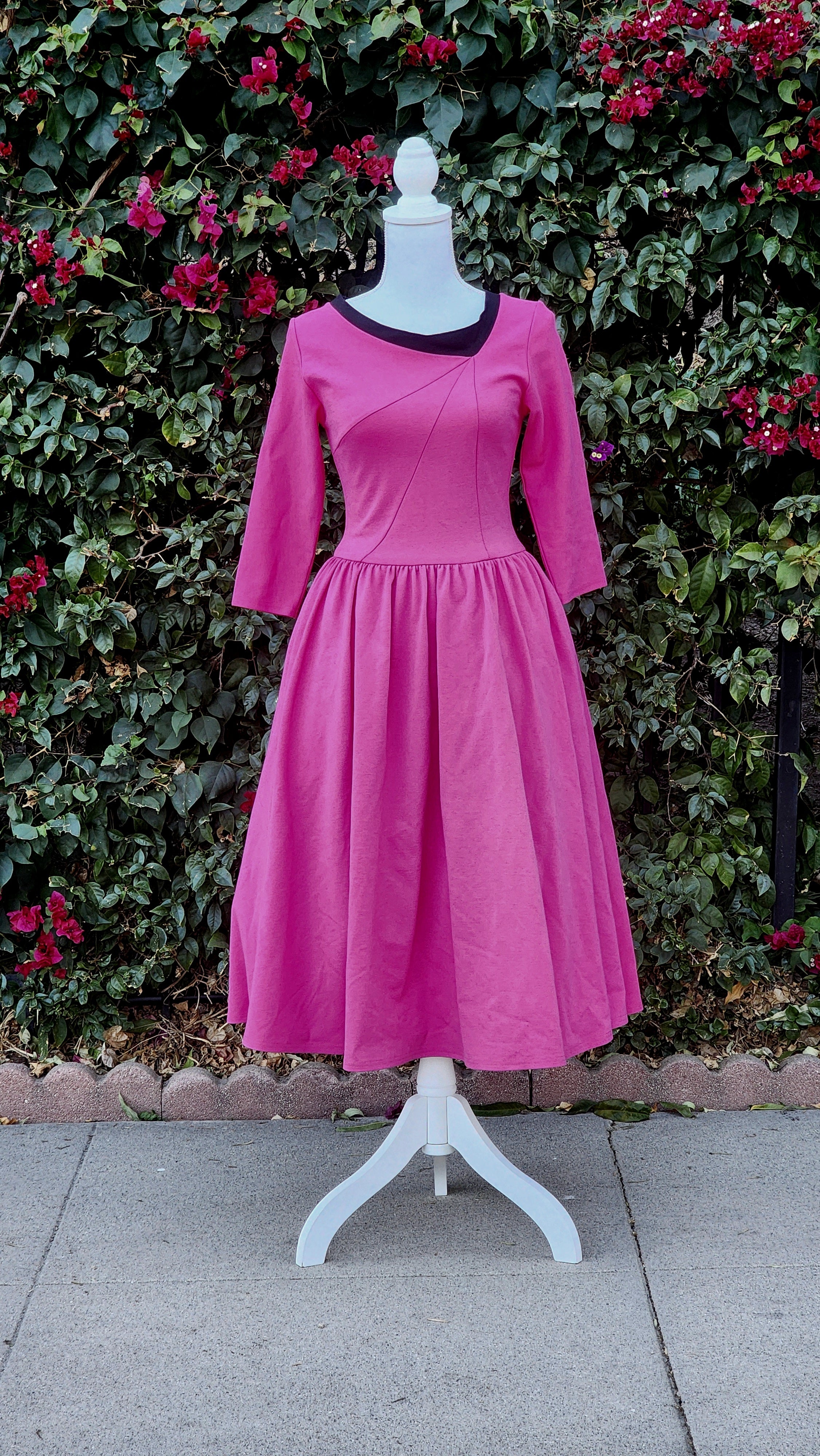 Original Retro Swing Dress in Pink