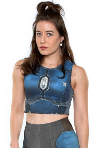 Nighthawk Blue Crop Top